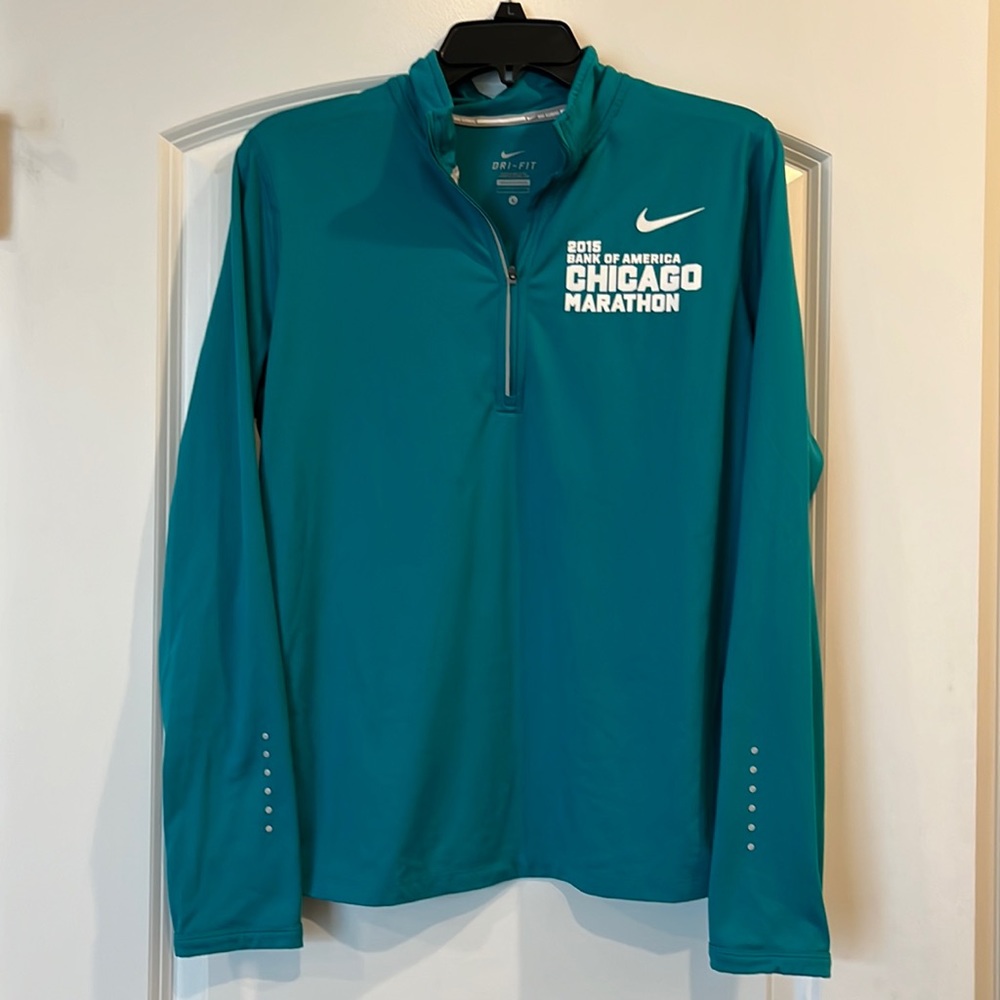 Women’s Nike Dri-fit Bank of America Chicago Marathon running 1/4 zip